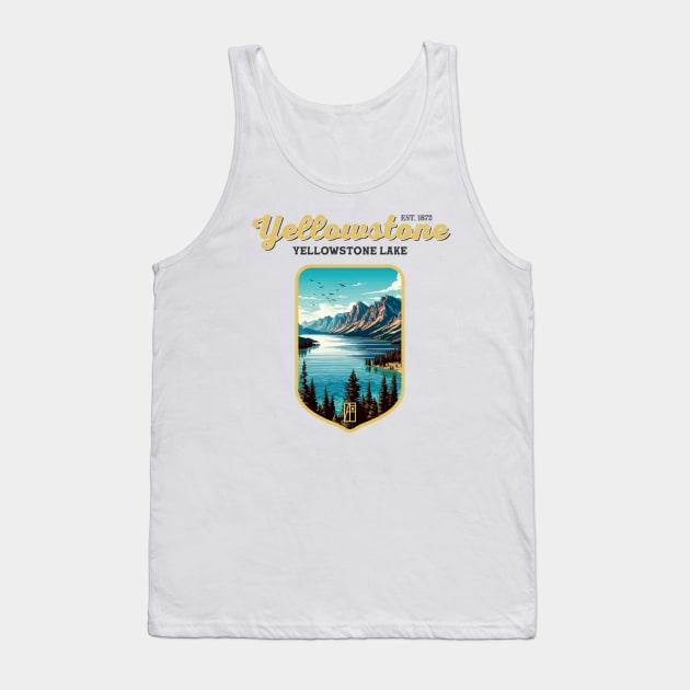 USA - NATIONAL PARK - YELLOWSTONE - Yellowstone Lake - 2 Tank Top by ArtProjectShop